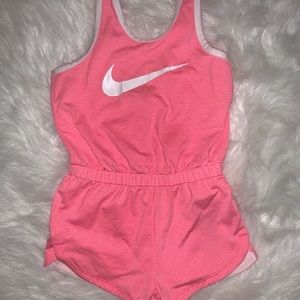 Pink nike romper